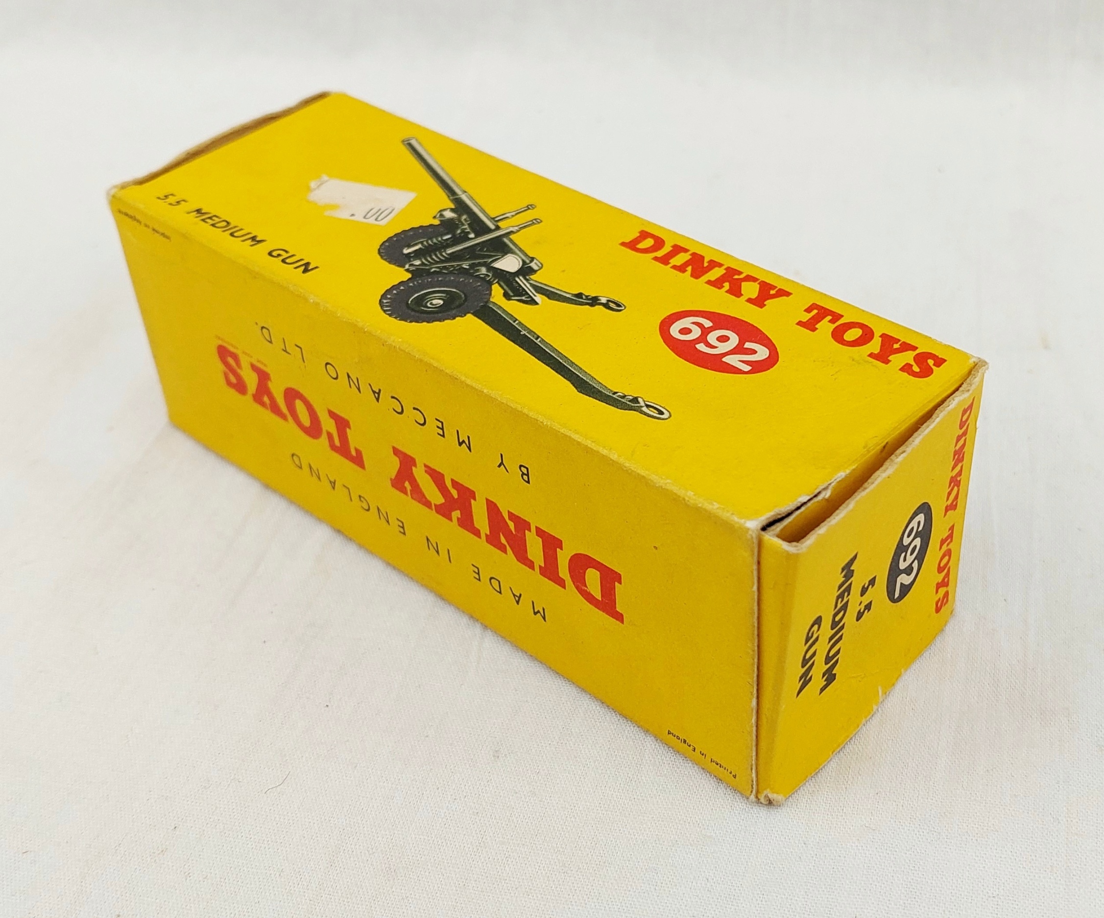 Boxed Dinky Toys 692 5.5" Medium Gun - Image 2