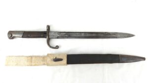 Brazilian, c.1937, M1908/34 Knife Bayonet with Scabbard & P37 Web Frog
