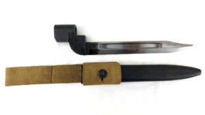 British, Dated 1949, No. 9 Mk I Bayonet & Scabbard with P1937 Web Frog, ROF Poole Production