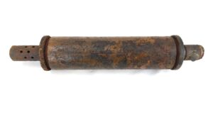 British, WW1, Stokes 3-Inch Mortar Bomb, With Original No.146 “All-Ways” Fuze, Inert