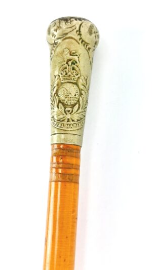 British, c. 1910–1952, Royal Marines King’s Crown Swagger Stick