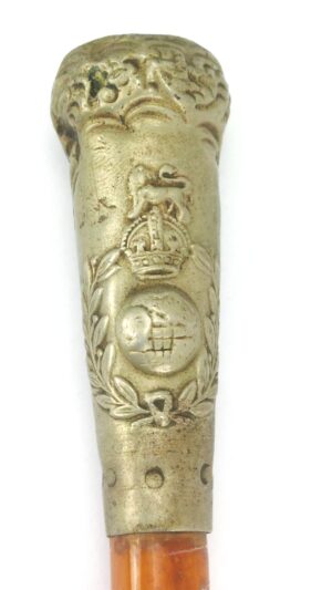 British, c.1910–1952, Royal Marines Swagger Stick, King’s Crown