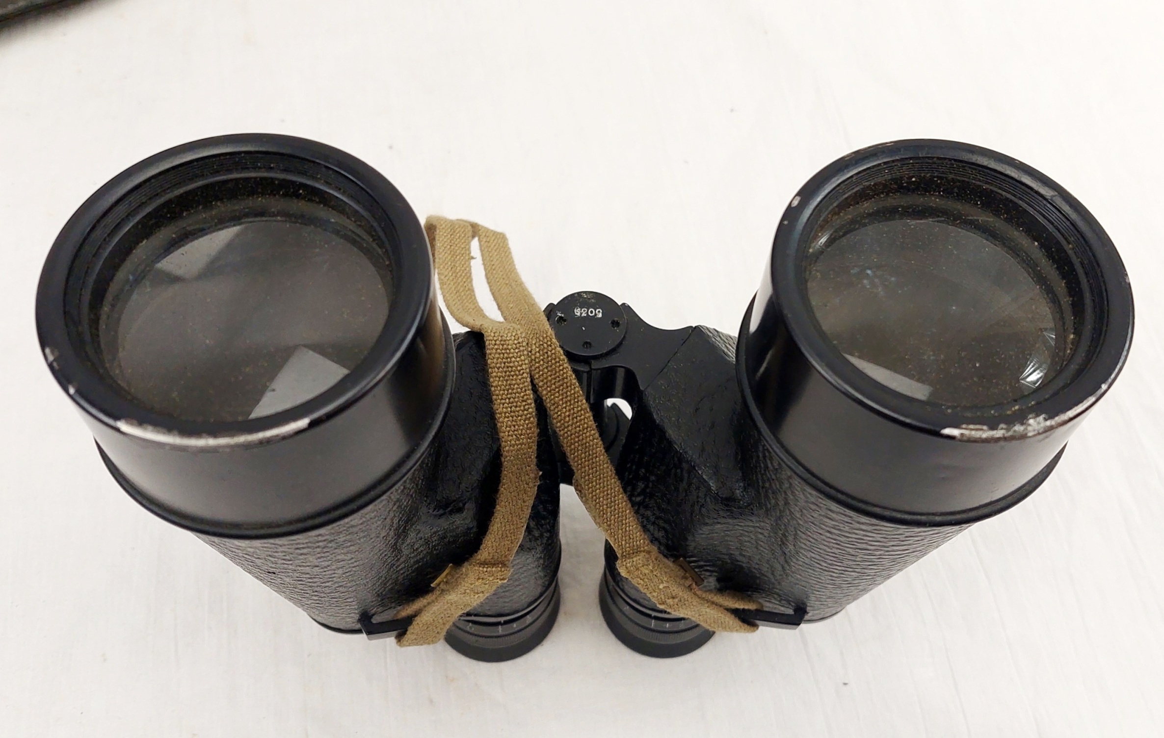 Cased Set Of WW2 Broad Arrow 7x50 Binoculrs By Optical & Film Supply Co - Image 7