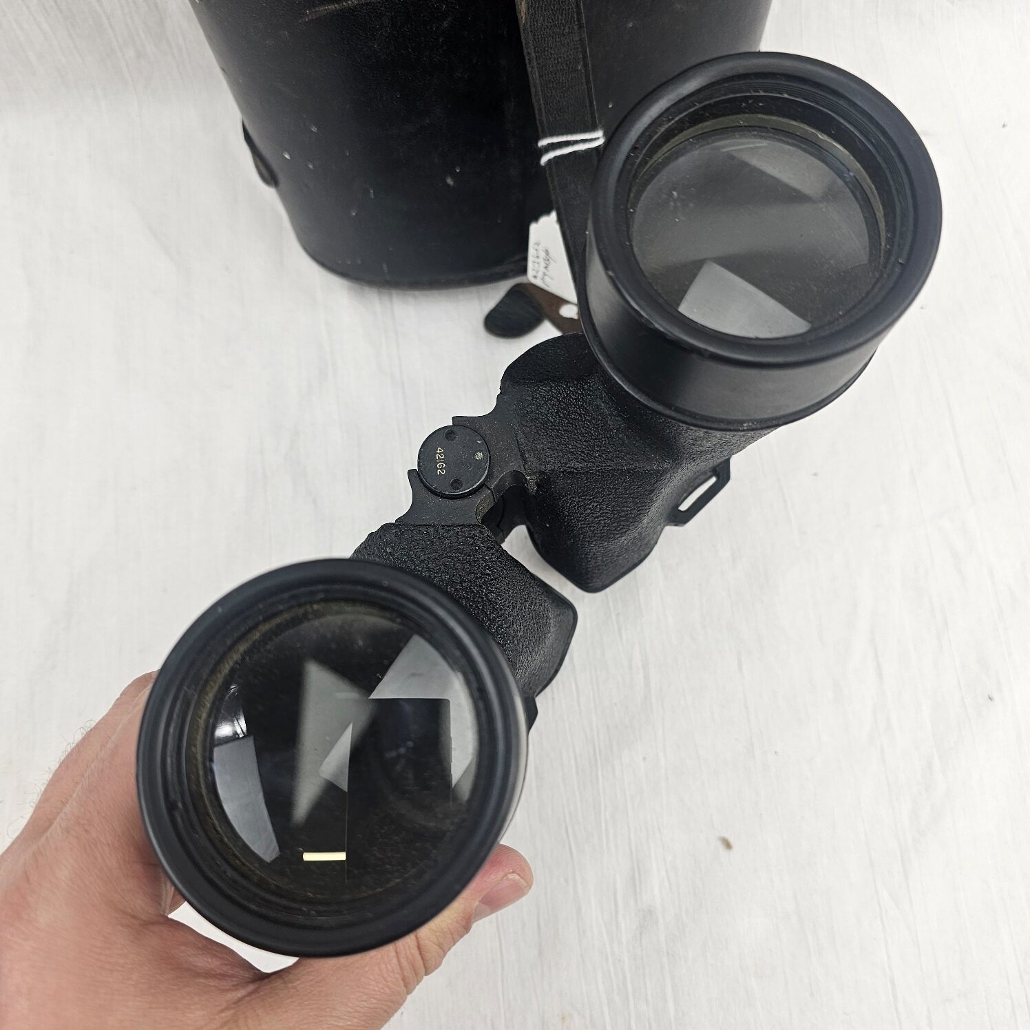 Cased WW2 British Royal Navy Anchor Corp 7 x 50 Binoculars - Image 4
