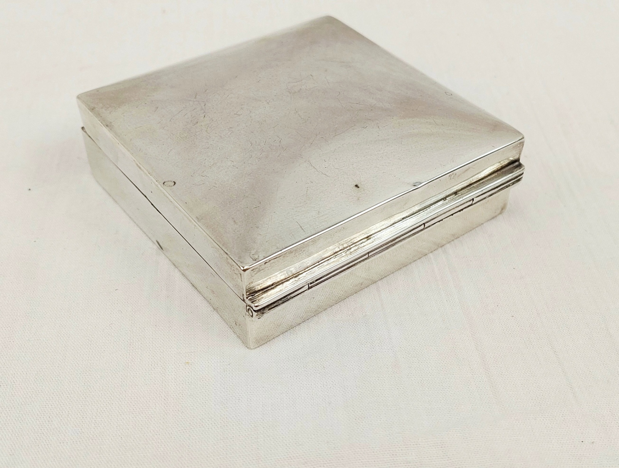 Chester Sterling Silver Cigarette Case - Image 4