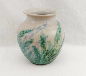 Circa 1935 Bourne Denby Danesby Ware Herbaceous Border Pattern Vase