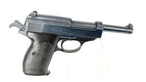 German, WW2, P.38 Pistol – Spreewerk (cyq), Waffenamt  marks (Eagle over 88), Matching Numbers 9880 T, Old Specification Deactivation