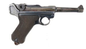 German, WW2-1942, Mauser P.08 Luger Pistol, byf, Matching Numbers 102 (02), Waffenamt 135, Deactivated. VGC