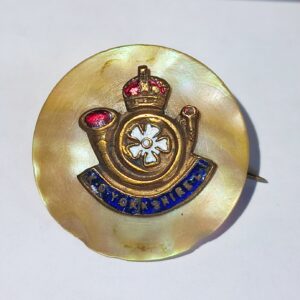 Original WW1 British Royal Yorkshire Mother of Pearl Sweetheart Brooch