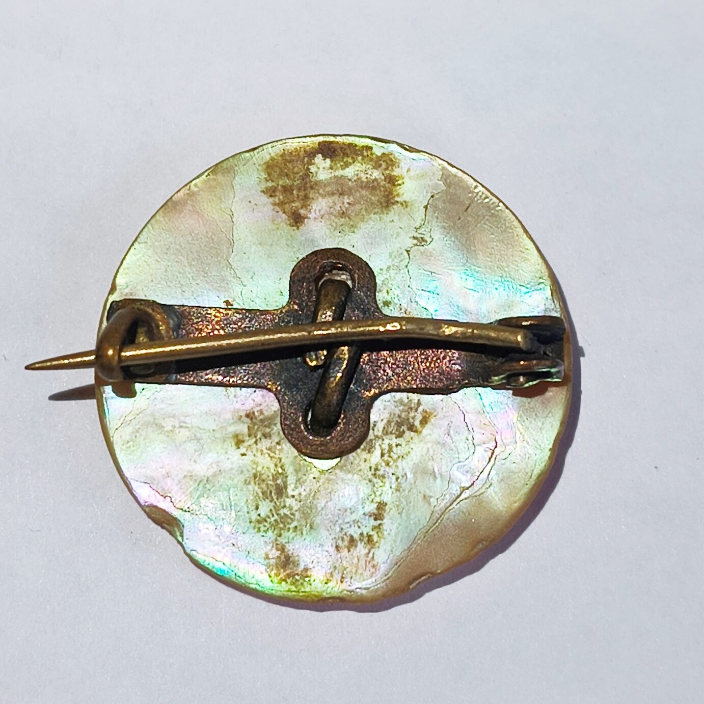 Original WW1 British Royal Yorkshire Mother of Pearl Sweetheart Brooch - Image 4