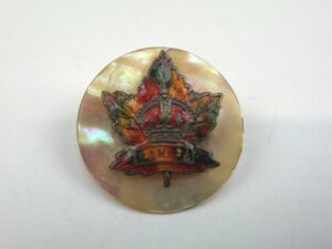 Original WW1 Canada Mother of Pearl & Silver Sweetheart Brooch