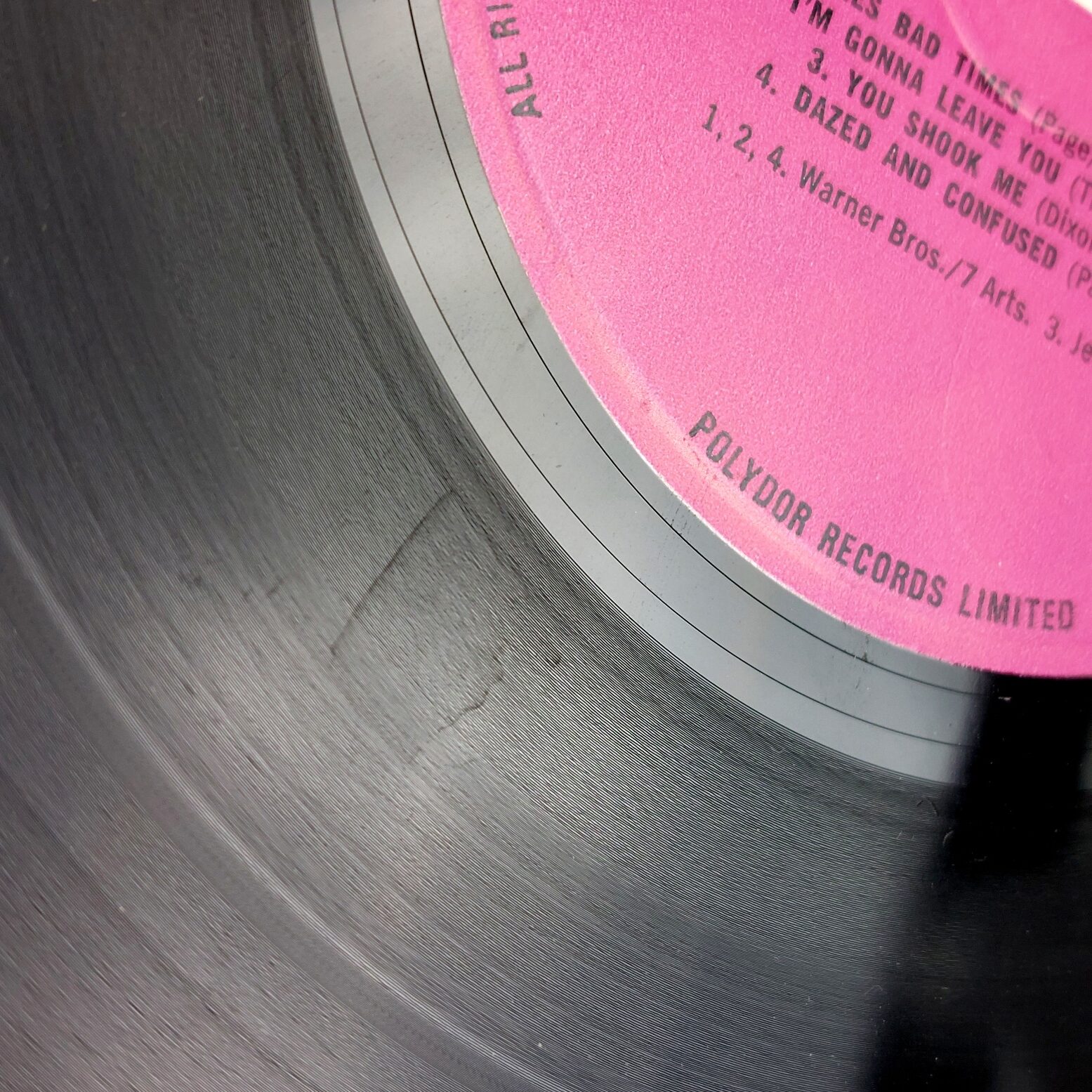 RARE, Led Zeppelin Debut LP, c.1970, Atlantic-UK Polydor Pressing 588171 Orange Sleeve A//1 B//1 Matrix - Image 18