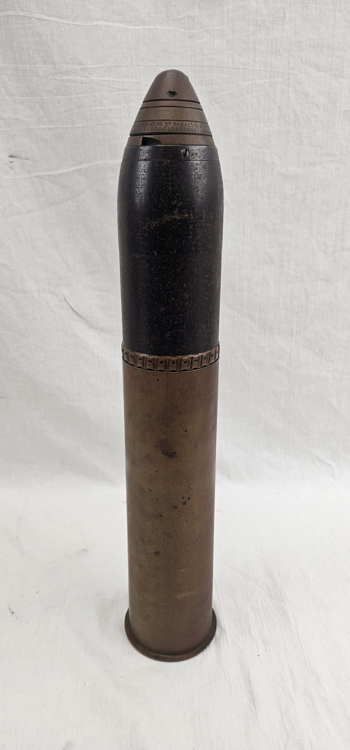 Rare WW1 Dated 1916 Turkish Galipoli 75mm Shell and Case - Image 2