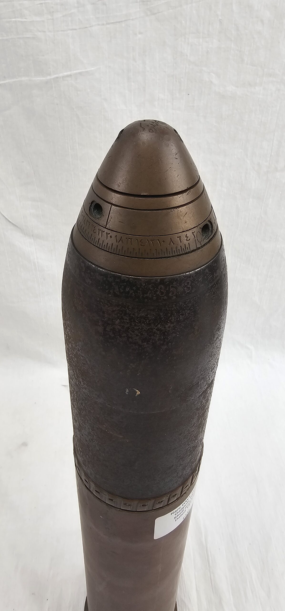 Rare WW1 Dated 1916 Turkish Galipoli 75mm Shell and Case - Image 4