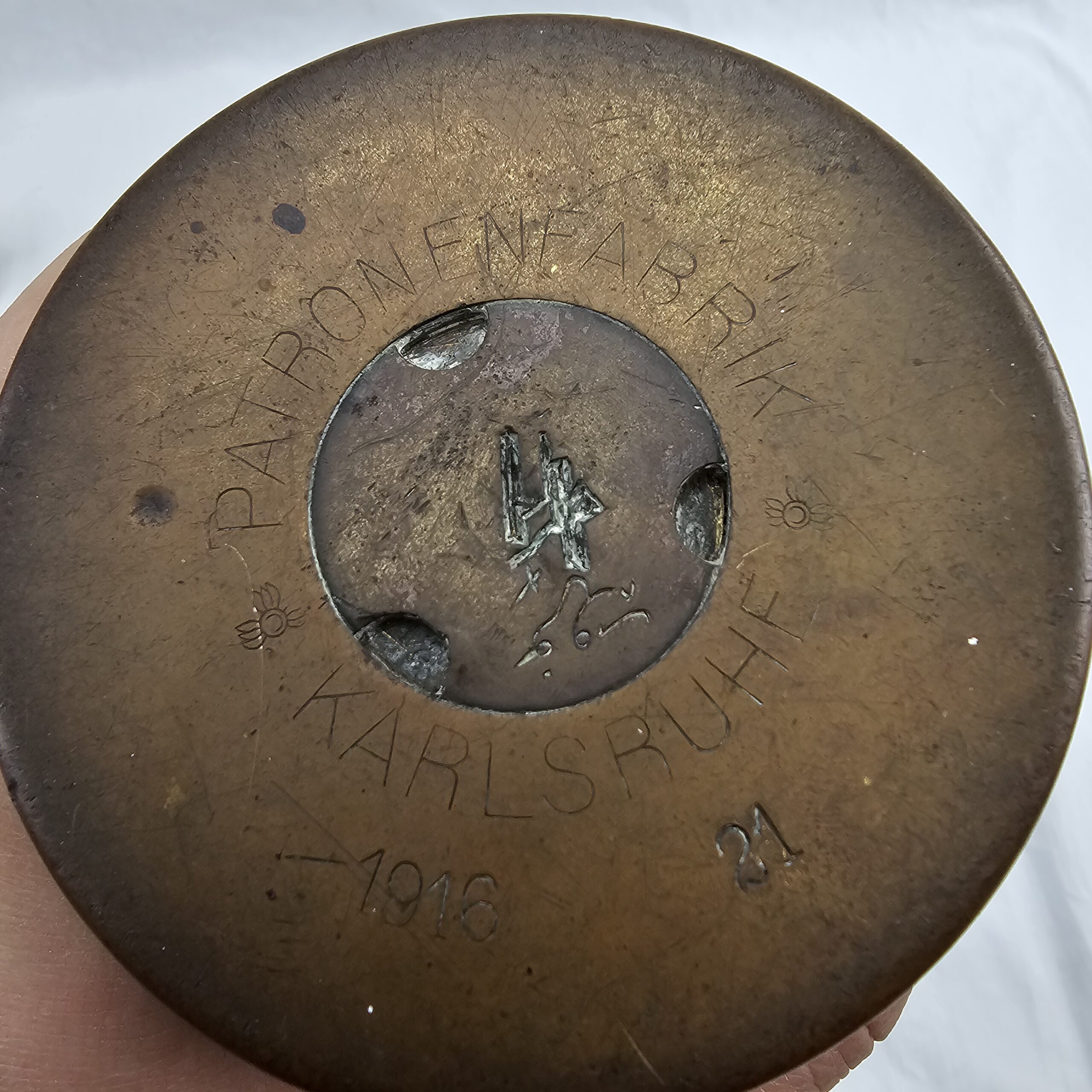 Rare WW1 Dated 1916 Turkish Galipoli 75mm Shell and Case - Image 7