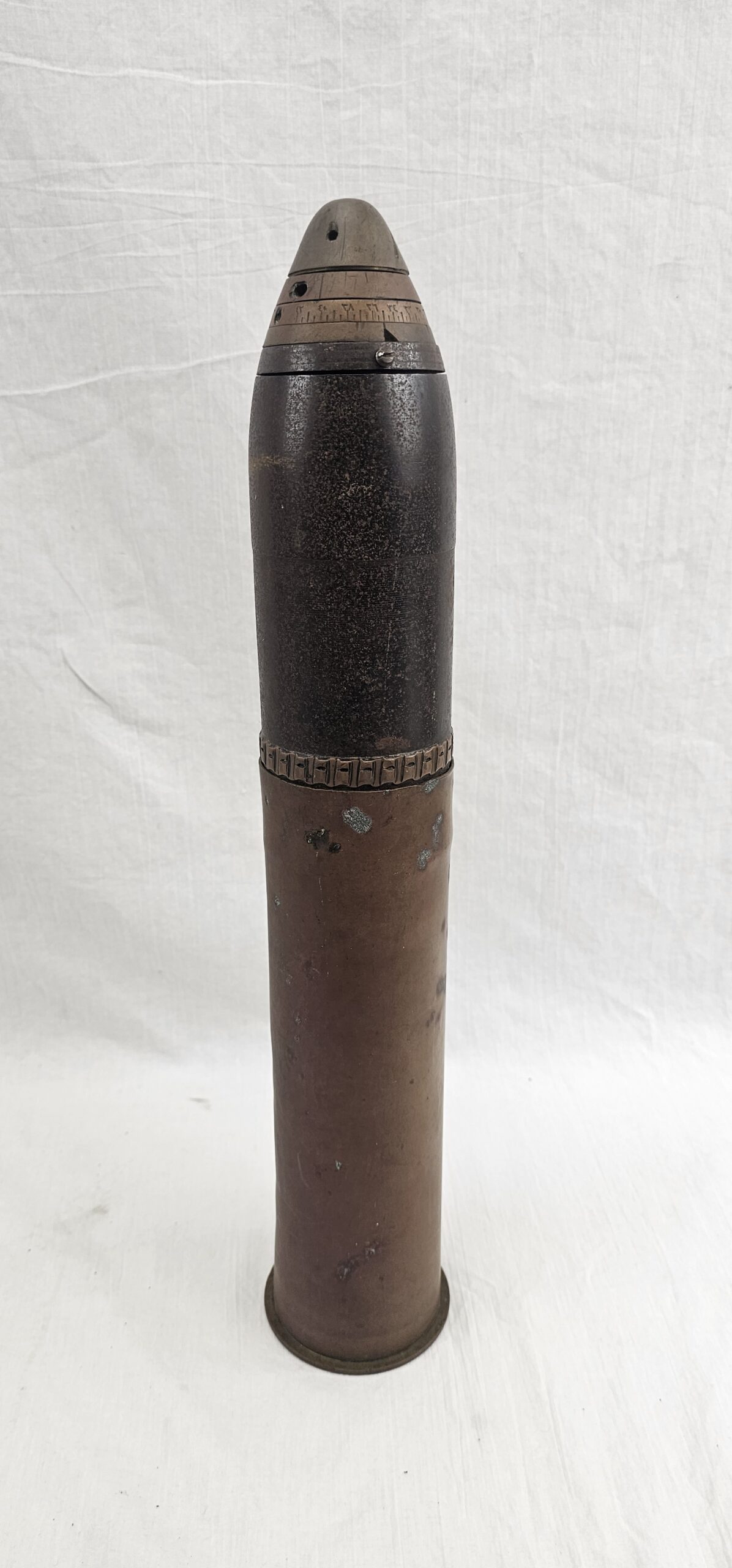 Rare WW1 Turkish Galipoli 75mm Shell and Case Dated 1917