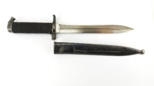 Swedish, Pre-WWI, M1896 Knife Bayonet and Scabbard, By Eskilstuna Jernmanufactur AB (EJAB), Regimental Markings