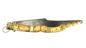 Spanish, 19th Century, Large Navaja Folding Knife, Marked Navajas de Toledo