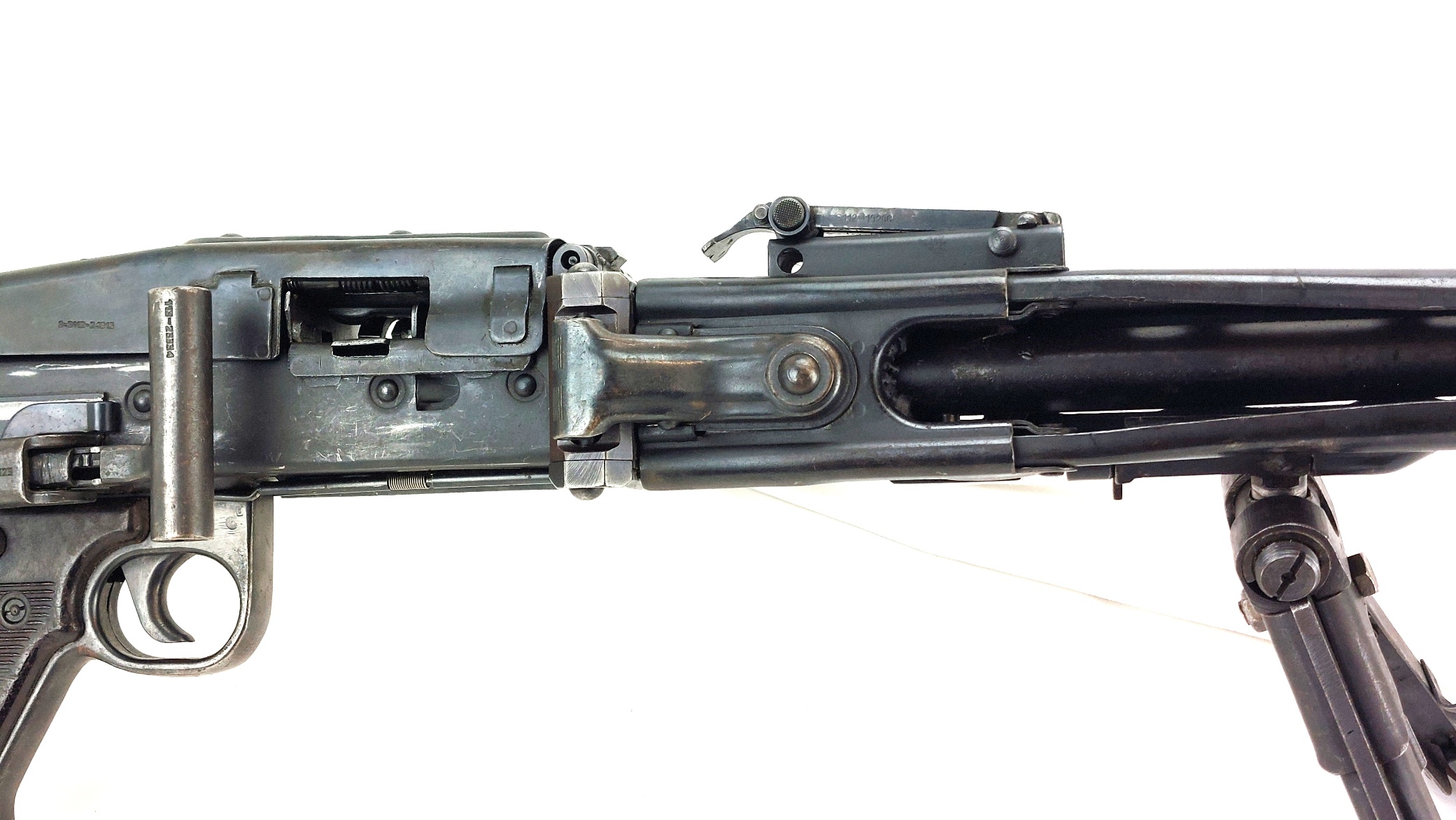 Yugoslavian, Post-War, Zastava M53 (MG 42/53) Machine Gun, Deactivated, with German dfb 1944 Bipod - Image 12