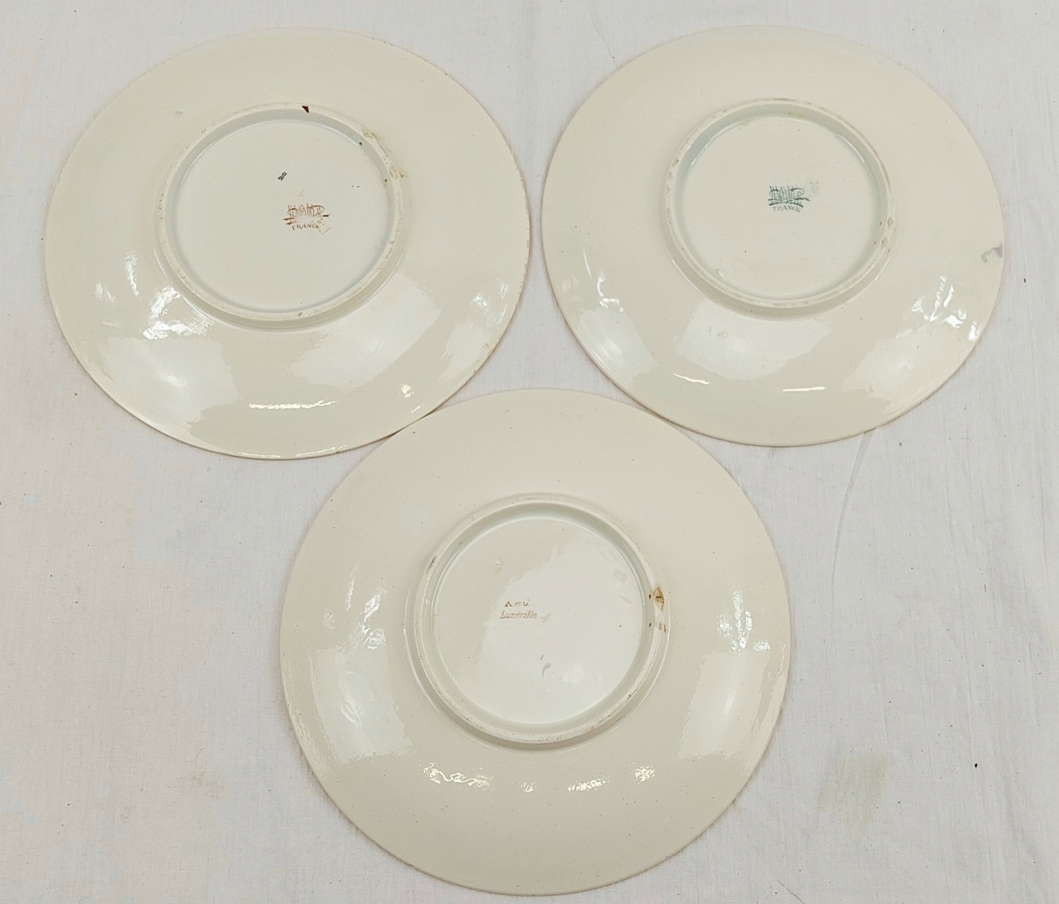 11 Franco-Russian Alliance 1891/3 Faience Plates Luneville Porcelain Factory - Image 14