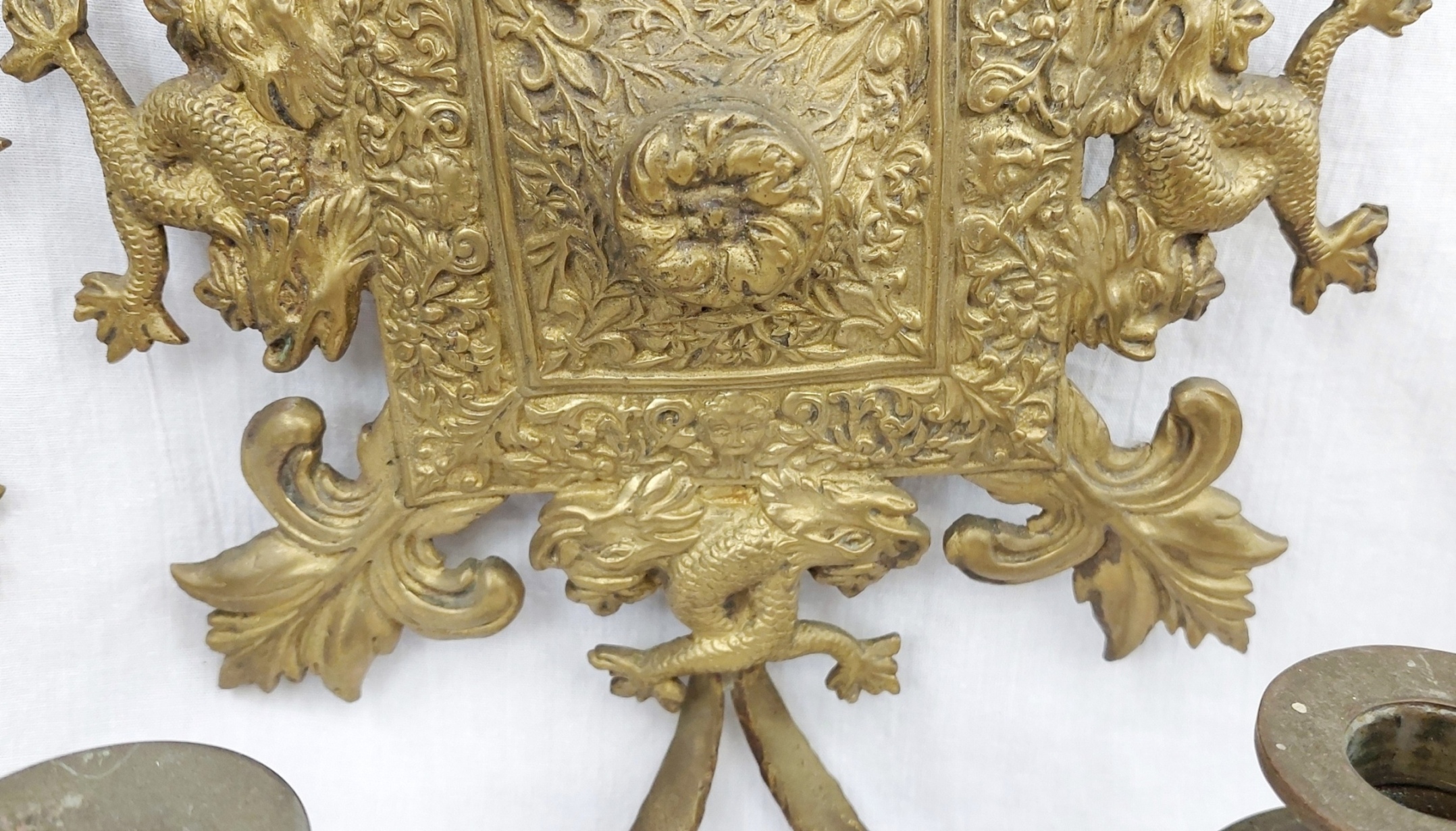 A Pair Of Early 20th Century Royal Navy Maritime Themed Wall Candle Sconces - Image 8