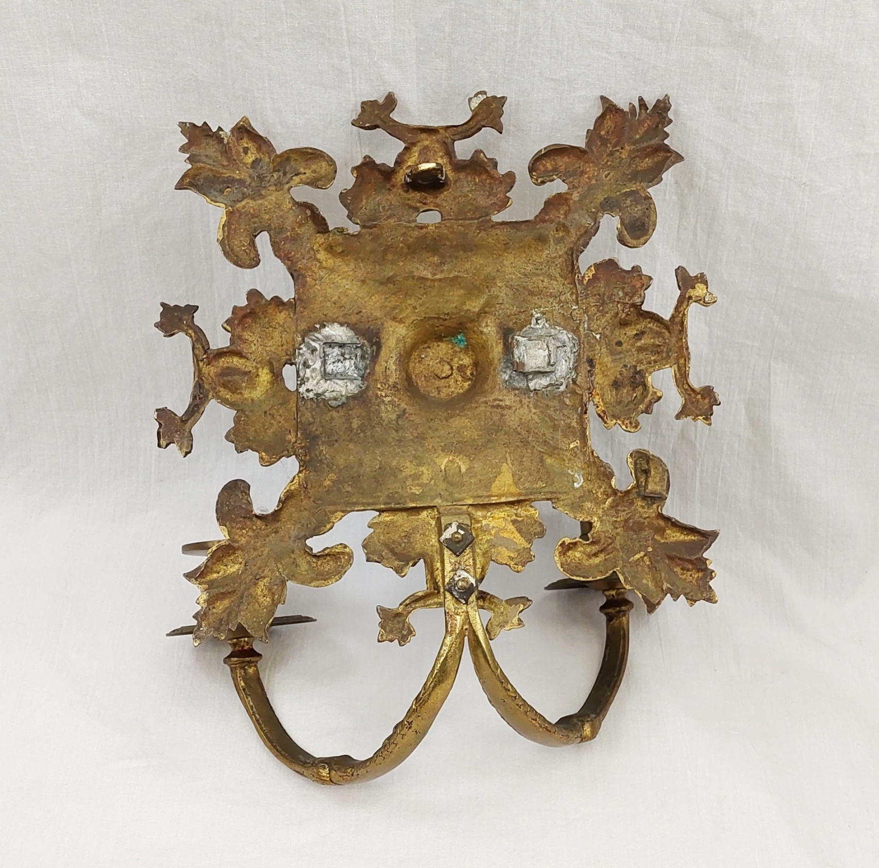 A Pair Of Early 20th Century Royal Navy Maritime Themed Wall Candle Sconces - Image 2