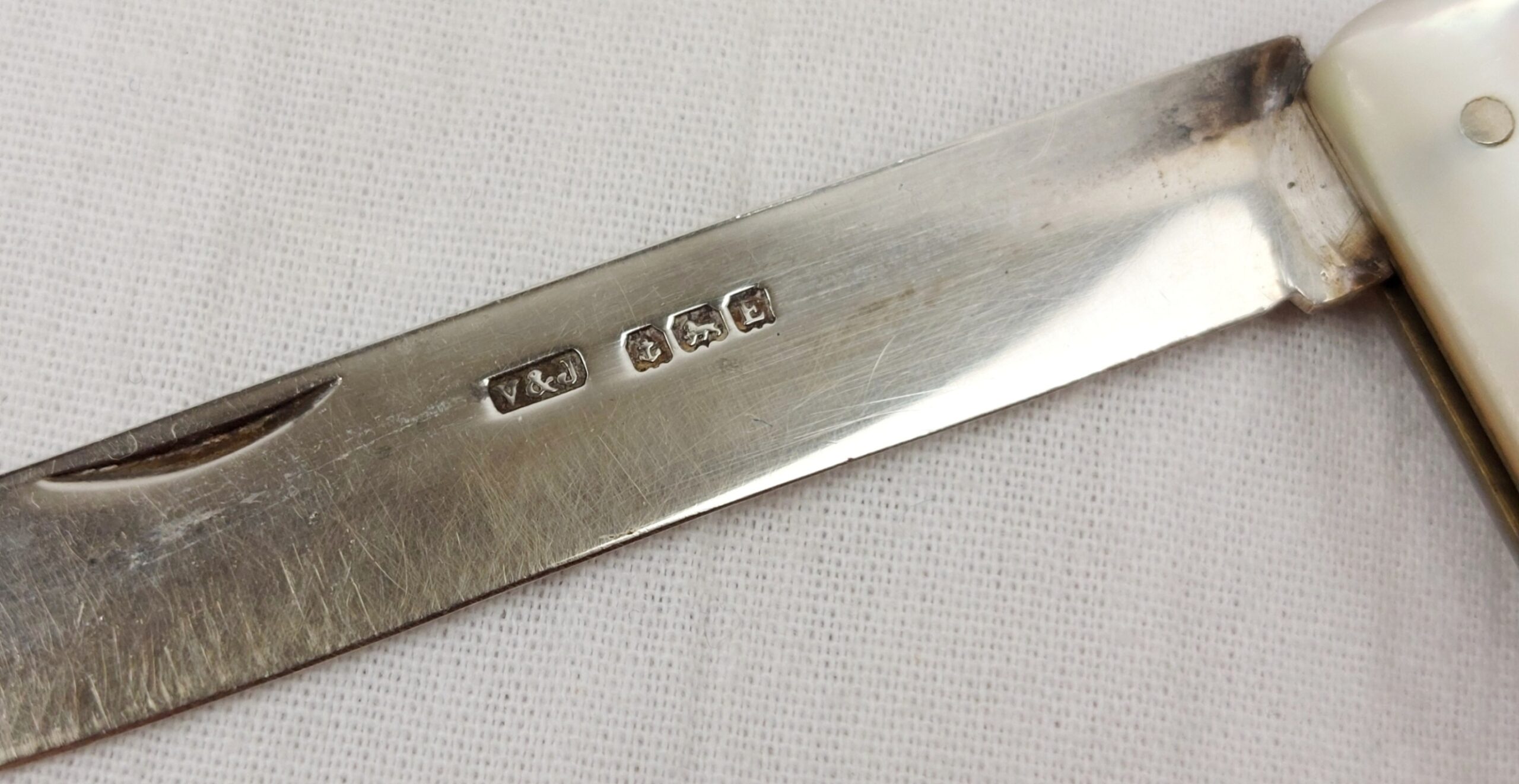 Birmingham 1929 Sterling Silver And MoP Fruit Knife - Image 5