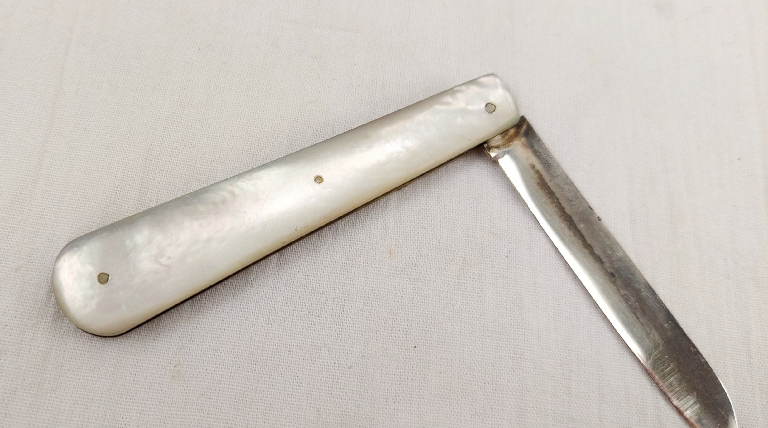Birmingham 1929 Sterling Silver And MoP Fruit Knife - Image 3