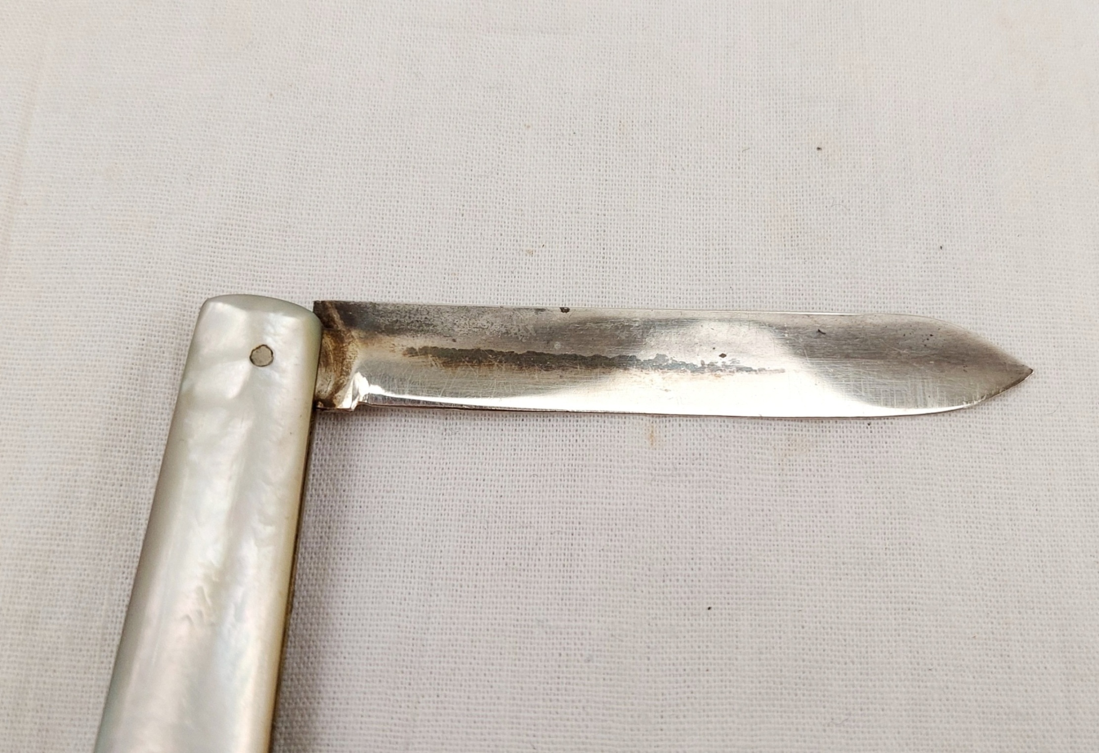 Birmingham 1929 Sterling Silver And MoP Fruit Knife - Image 2