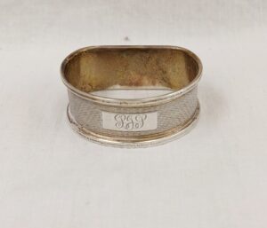 Birmingham 1953 Silver Napkin Ring