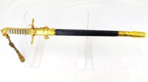 British, Georgian, 1901 Pattern Royal Navy Officer’s Dress Dirk & Scabbard with Sword Knot, by Gieves