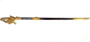 British, Victorian, 1827 Pattern Royal Navy Officer’s Dress Sword, Scabbard & Sword Knot, by Gillott & Hasell, London
