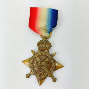 British, WW1, 1914–15 Star Medal, Named S-5784 Pte F. Saville, 11th Battalion Rifle Brigade