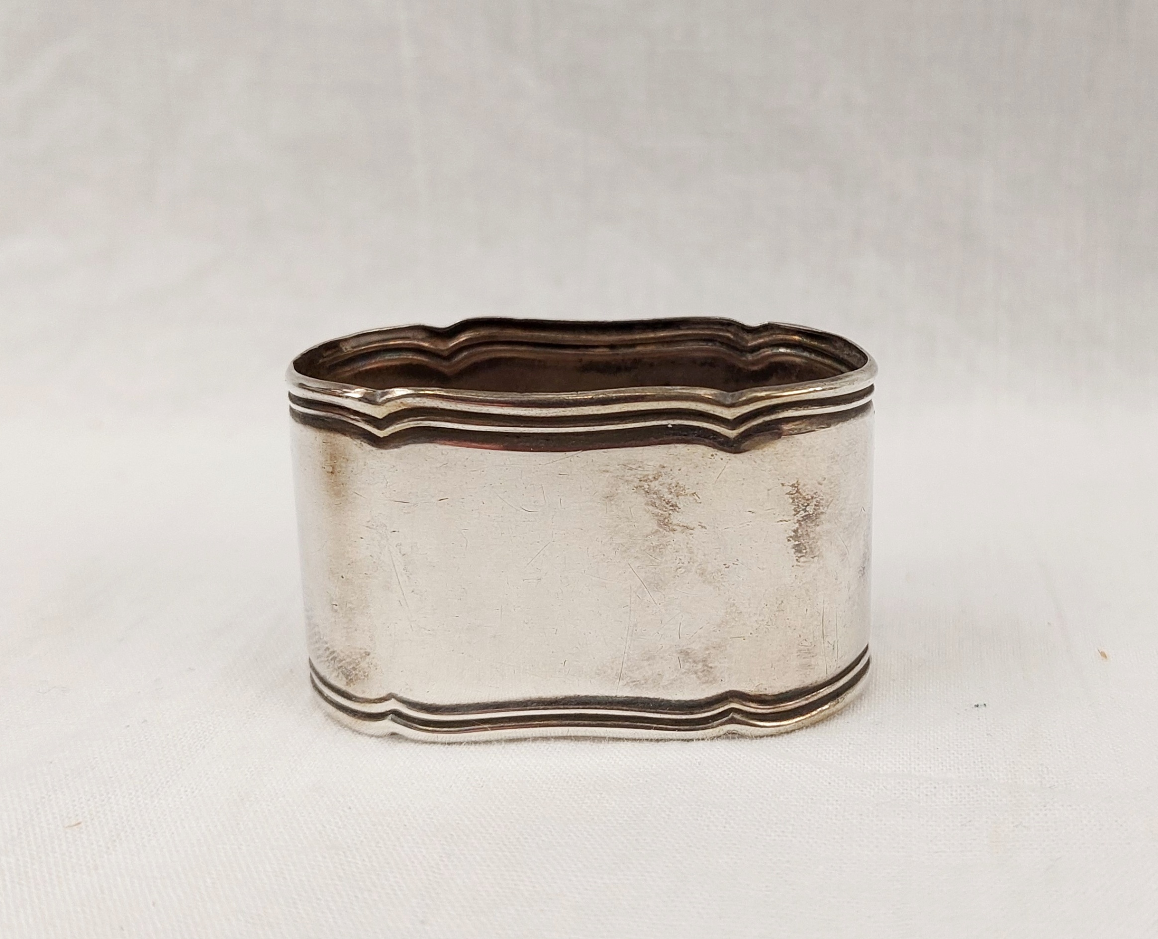 European 800 Silver Napkin Ring - Image 2