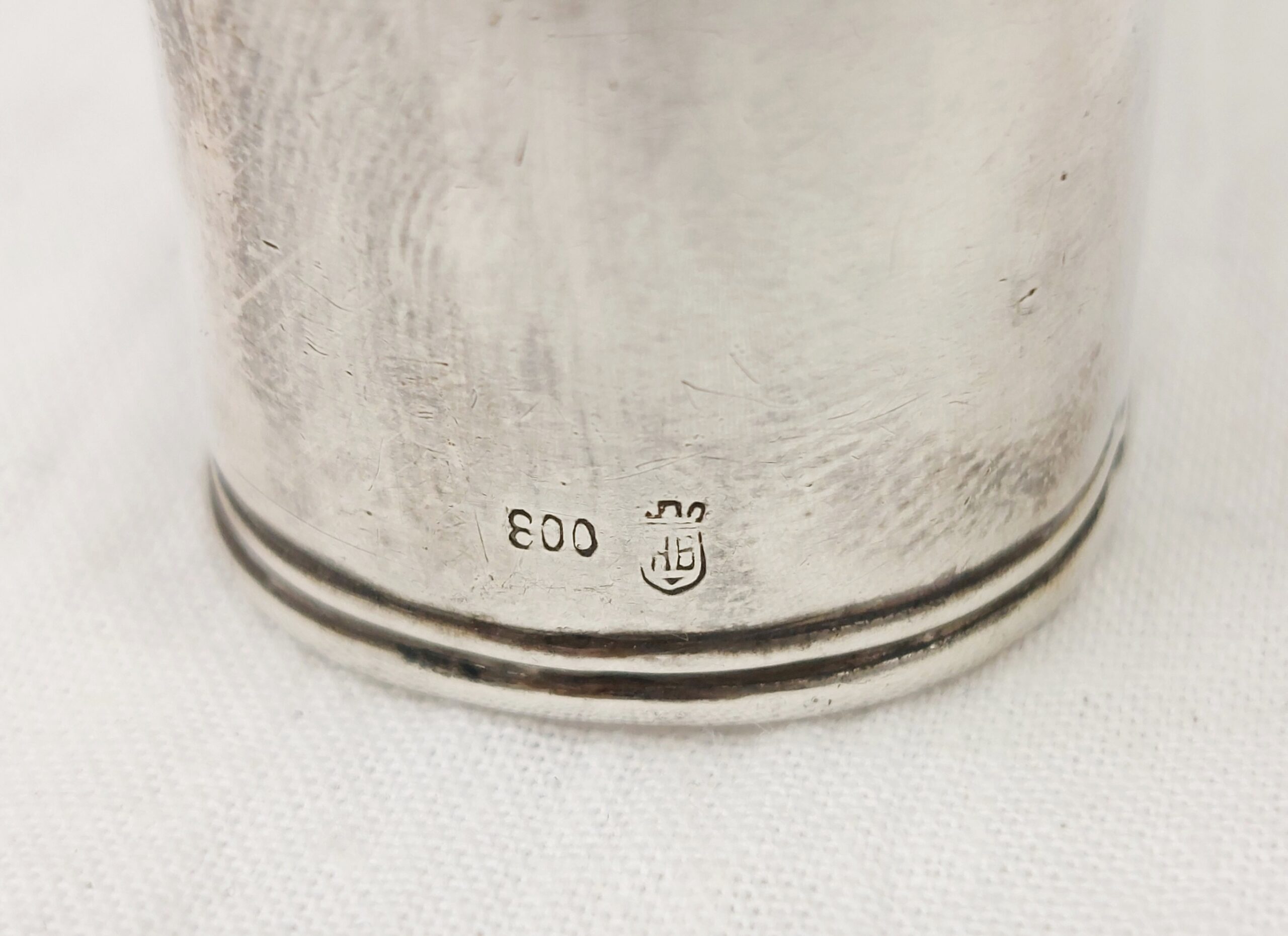 European 800 Silver Napkin Ring - Image 4