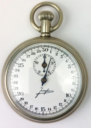 German, WWII, Kriegsmarine J29a 30-Second Torpedo Timer Stopwatch by Junghans, Navy Marked “M 5489”