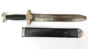 German, WWII, DRK (Deutsches Rotes Kreuz-German Red Cross) Saw-Tooth Hewer, with Original Scabbard