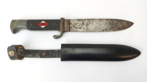 German, WW2 - Dated 1942, Hitler Youth (Hitlerjugend) Dagger & Scabbard, RZM M7/11 – Ernst Knecht & Co., Solingen