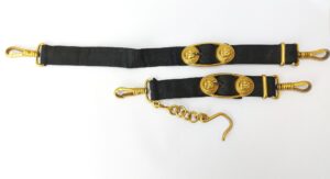 German, WWII, Kriegsmarine Officer’s Dagger Hangers (M1937 Pattern Dolchgehänge) - VGC