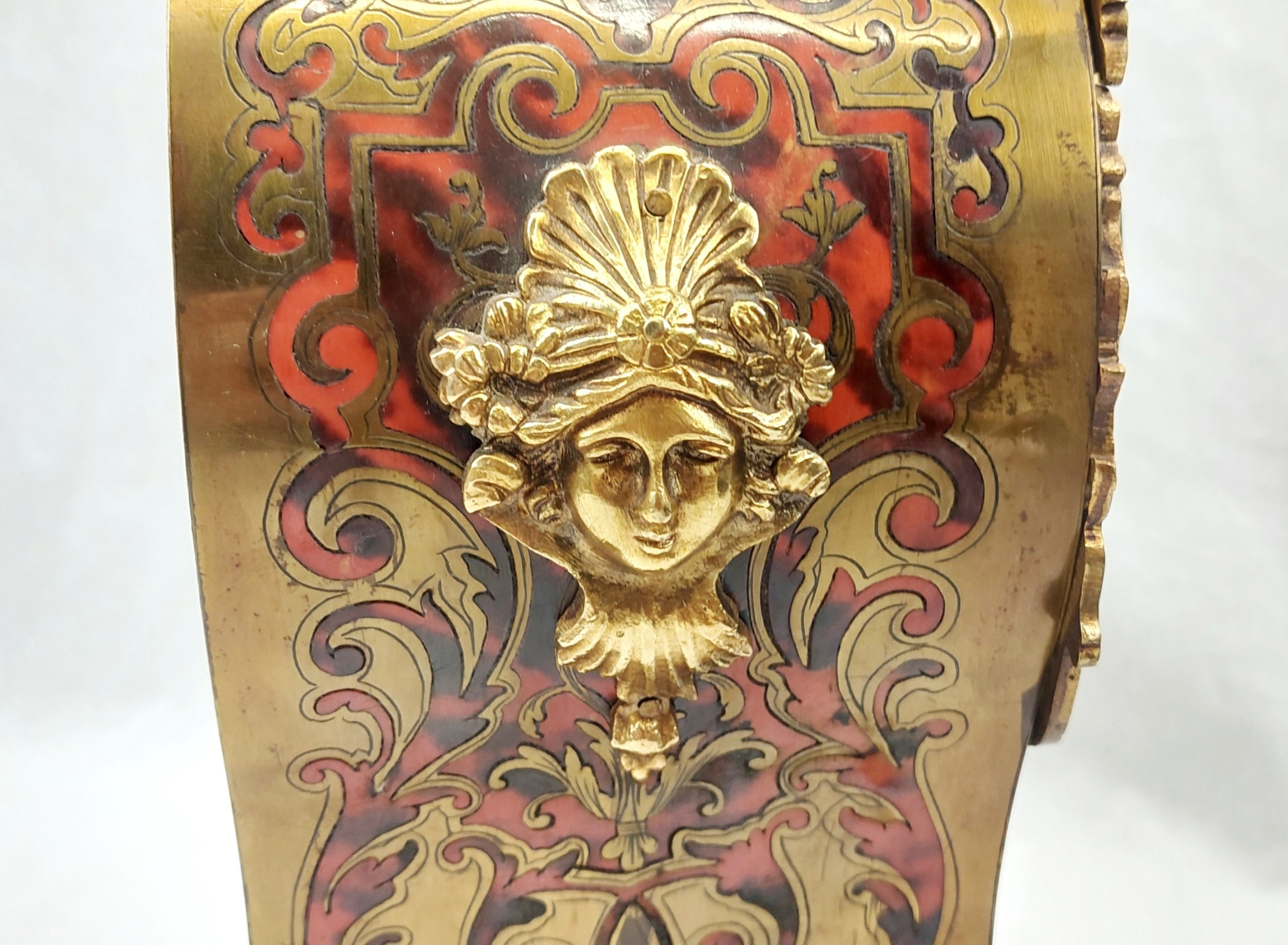 Fine Late French 19th Century Ornate Boulle Work Mantle Clock Retailed By W. Johnson & Sons - Image 10