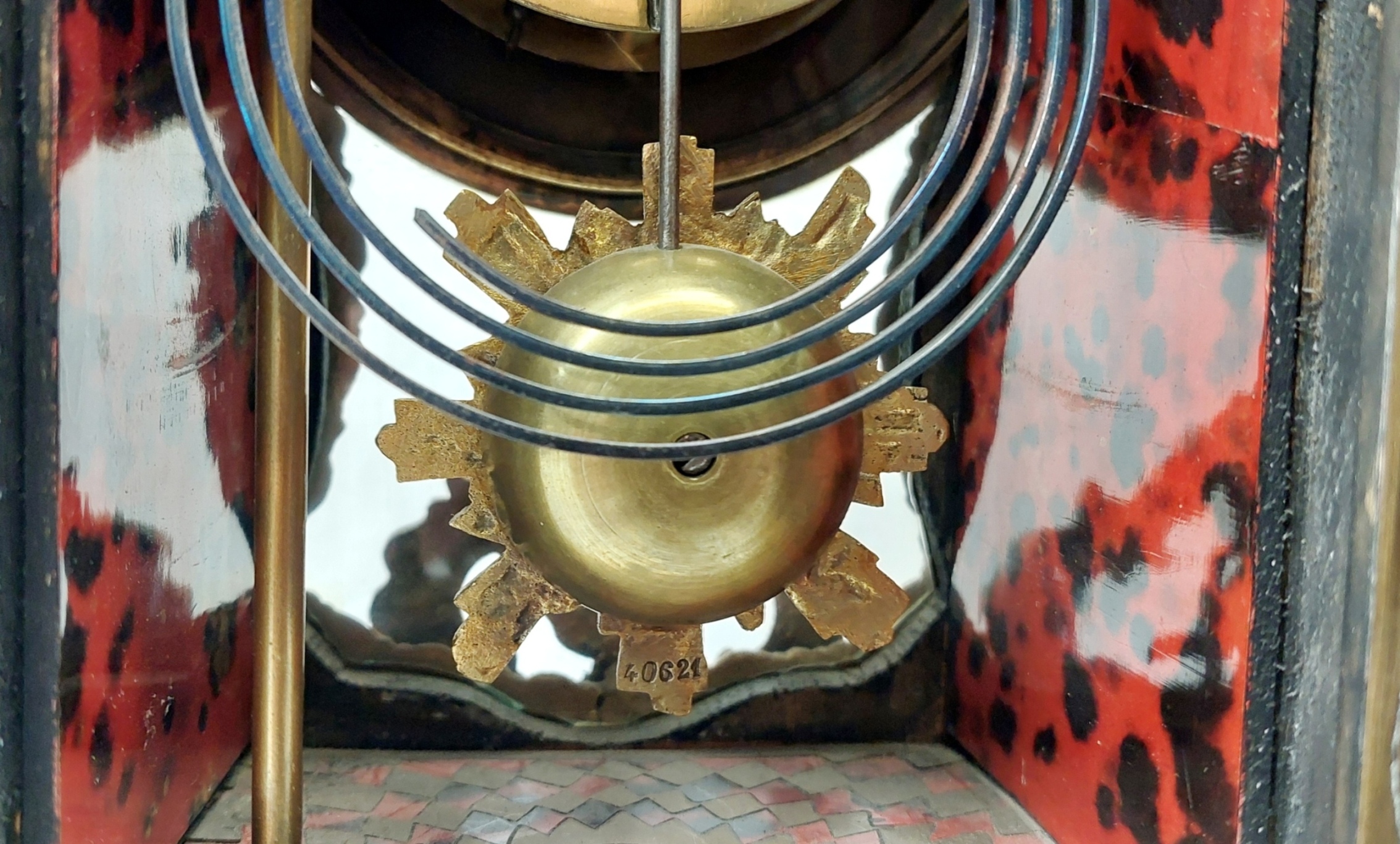 Fine Late French 19th Century Ornate Boulle Work Mantle Clock Retailed By W. Johnson & Sons - Image 16