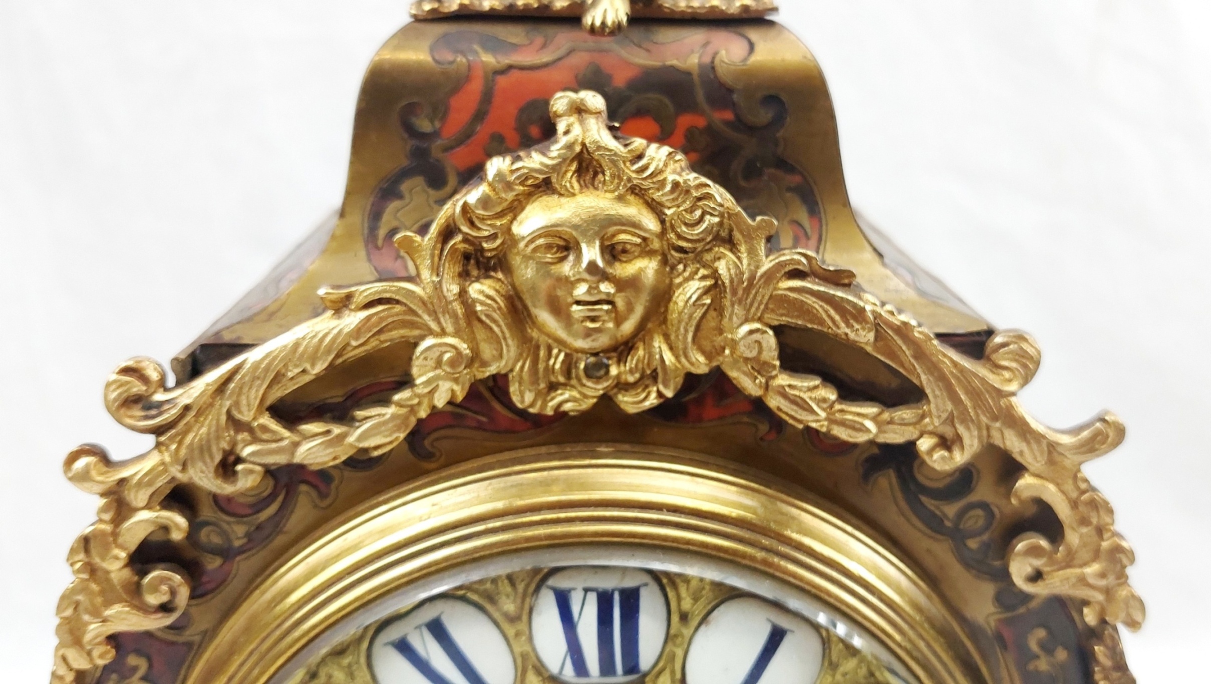 Fine Late French 19th Century Ornate Boulle Work Mantle Clock Retailed By W. Johnson & Sons - Image 3