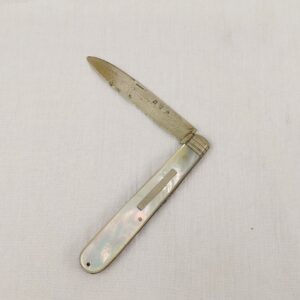 Sheffield 1982 Sterling Silver And Mother Of Pearl Fruit Knife