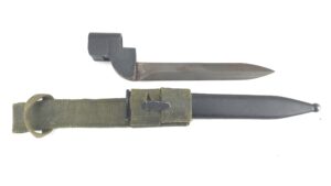 South African, Cold War-c.1950-1960s, Pattern No. 9 Bayonet, Scabbard & Frog for the Enfield No. 4 Rifle