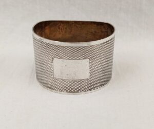 Sterling Silver Birmingham 1972 Napkin Ring