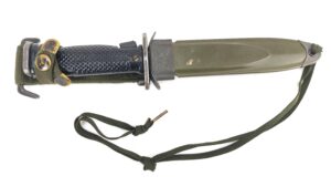US, Vietnam Era c.1962–1968, M5A1 Bayonet for M1 Garand with M8A1 Scabbard (Milpar Col/ PWH)
