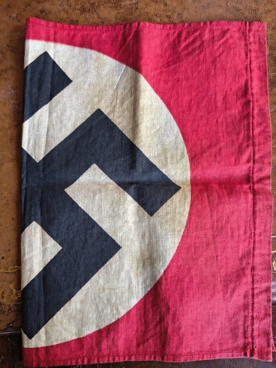 WW2 Nazi German Staff Car Flag Captured in Arnhem during Operation Market Garden - Image 3