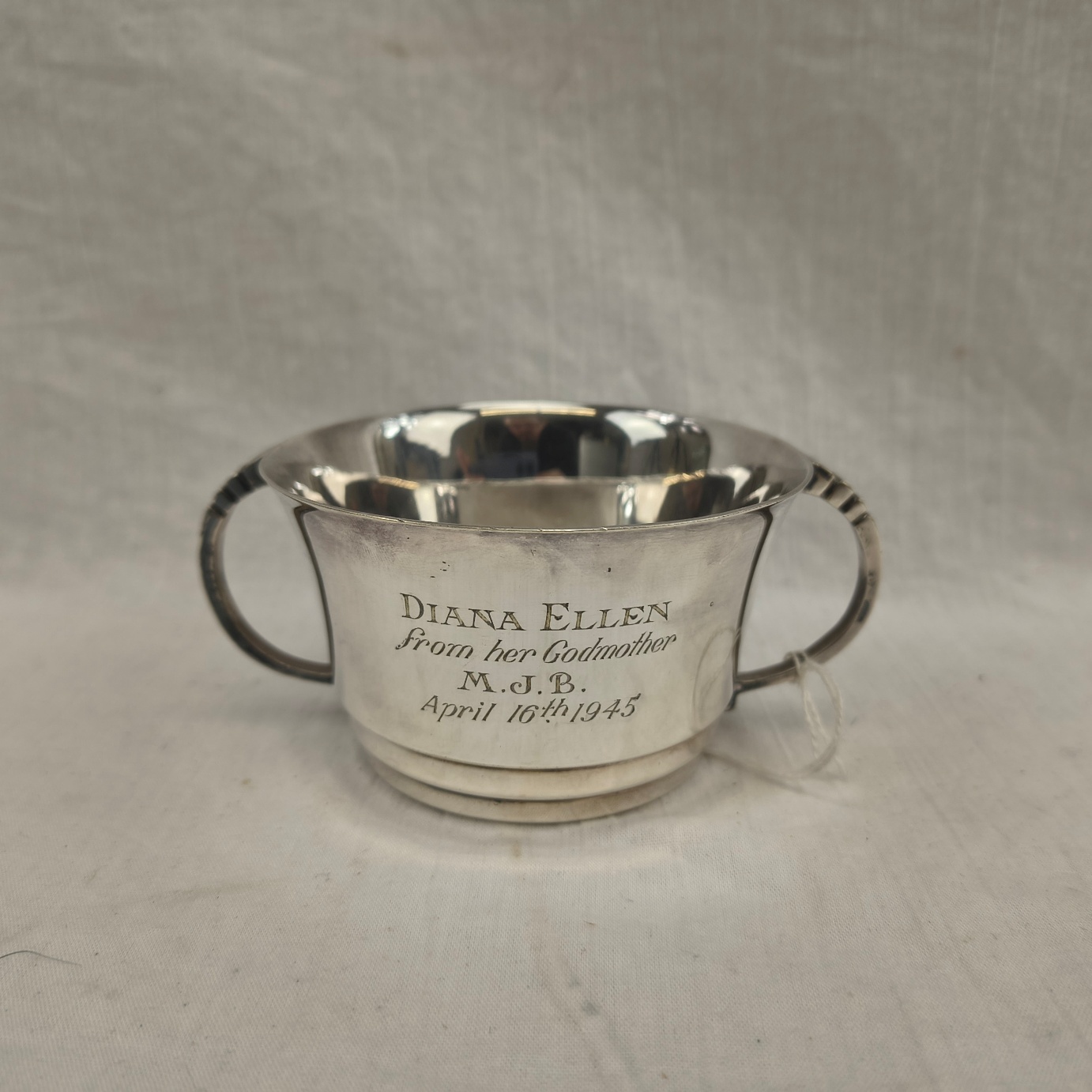 1945 Silver Plate Loving Cup