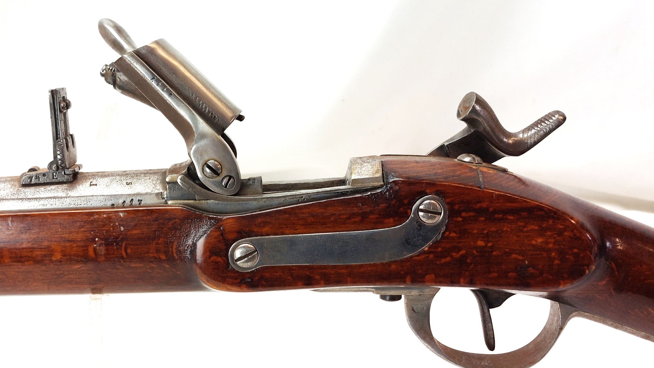 Austrian, 1856 / 1868, Lorenz M1854 Infantry Rifle Converted to Wänzl Breech-Loading System, Tang Marked “POSTHORN / K. ?ELLER / GW”, Superb Condition, Obsolete Calibre - Image 15
