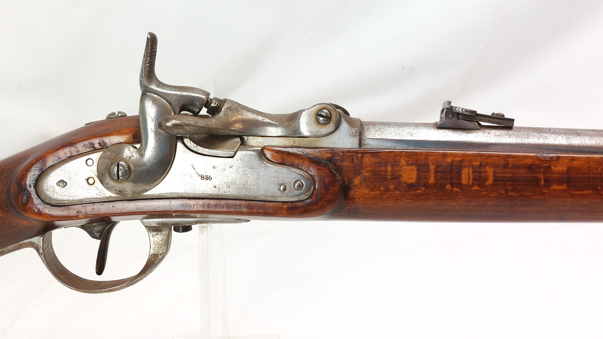 Austrian, 1856 / 1868, Lorenz M1854 Infantry Rifle Converted to Wänzl Breech-Loading System, Tang Marked “POSTHORN / K. ?ELLER / GW”, Superb Condition, Obsolete Calibre - Image 3